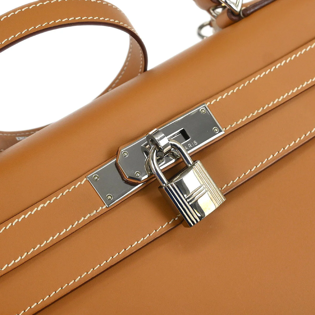 Hermes 2000 Natural Chamonix Kelly 28 Sellier 2way Shoulder Handbag - Image 5