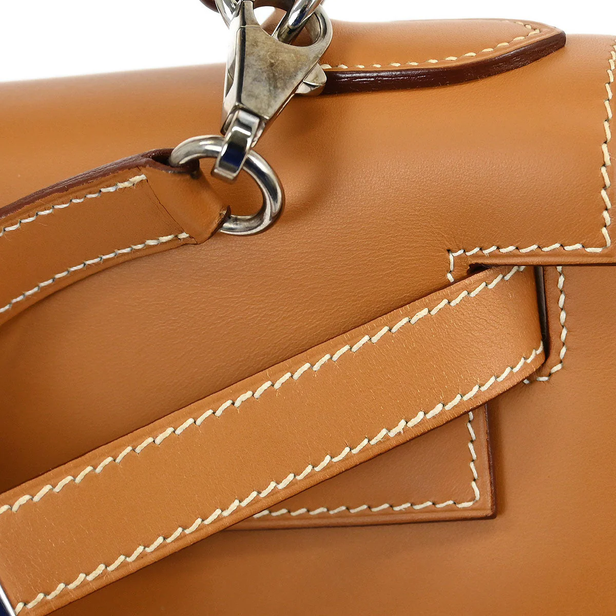 Hermes 2000 Natural Chamonix Kelly 28 Sellier 2way Shoulder Handbag - Image 7