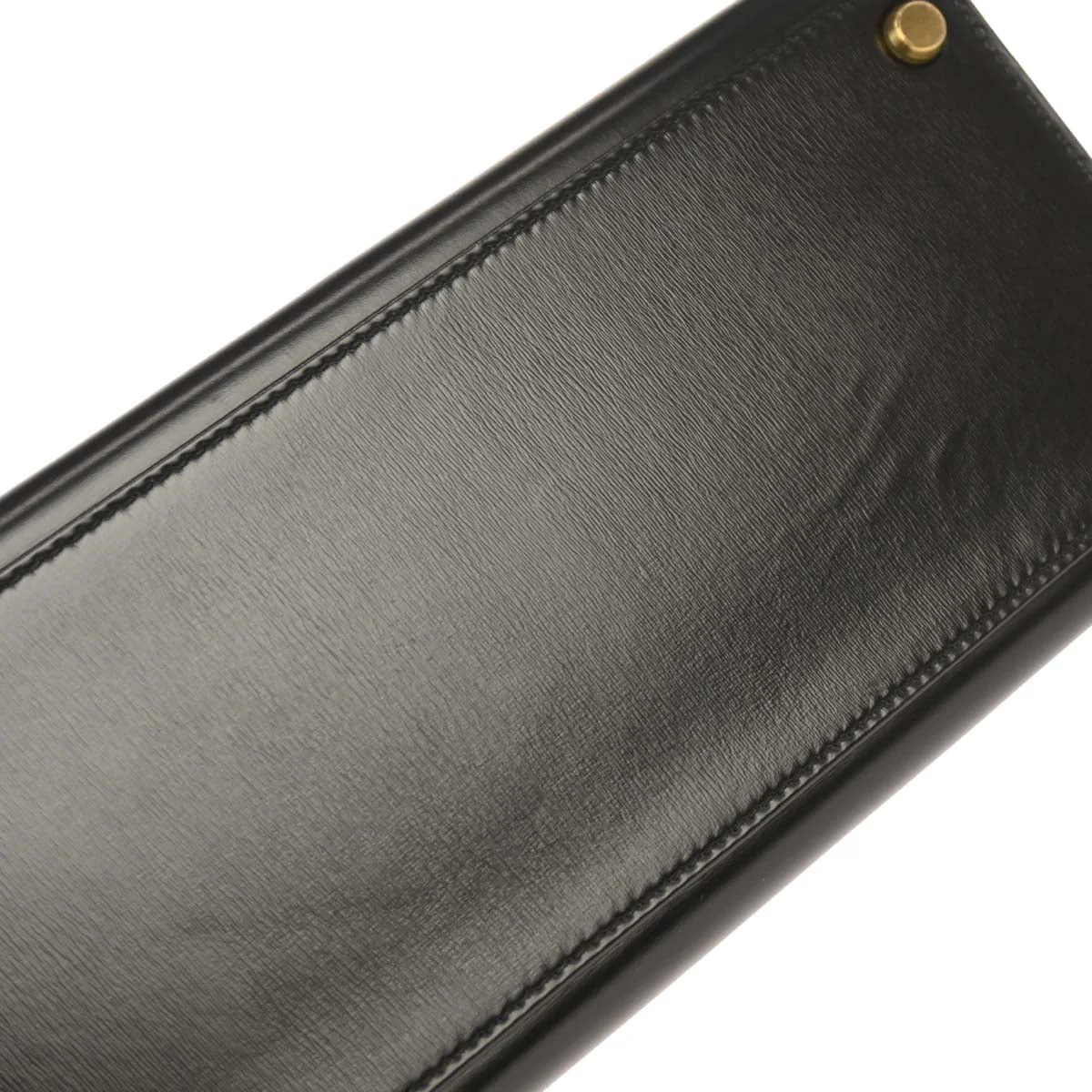 Hermes 1982 Black Box Calf Kelly 32 Sellier Handbag - Image 5