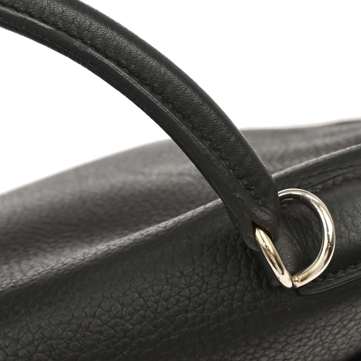 Hermes 2003 Black Taurillon Clemence Kelly 35 Retourne 2way Shoulder Handbag - Image 5