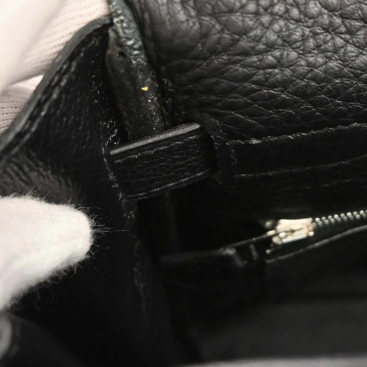 Hermes 2003 Black Taurillon Clemence Kelly 35 Retourne 2way Shoulder Handbag - Image 8