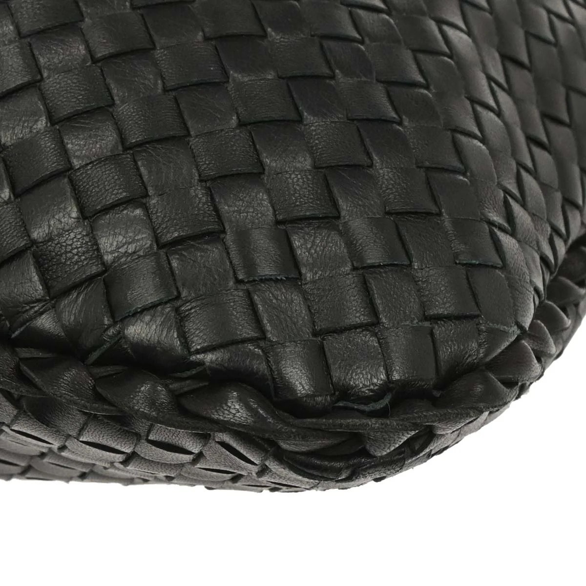 Bottega Veneta Black Intrecciato Hobo Handbag - Image 4