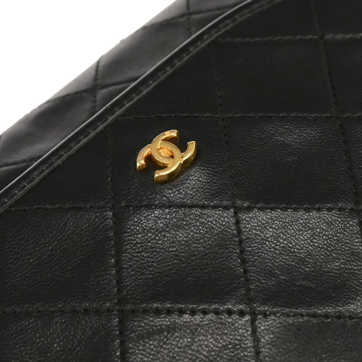 Chanel Black Lambskin Shoulder Bag - Image 4