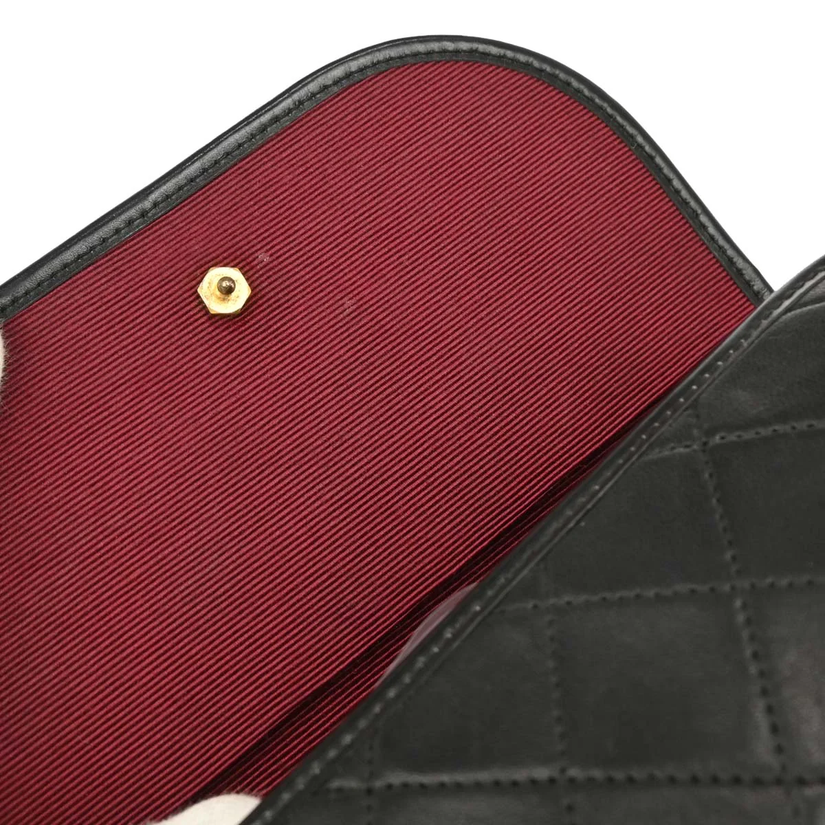 Chanel Black Lambskin Shoulder Bag - Image 7