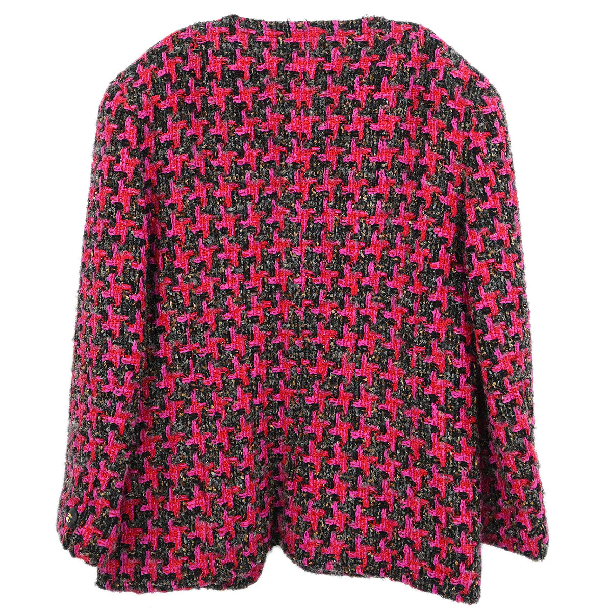 Chanel Single Breasted Collarless Jacket Pink #40 - Image 2
