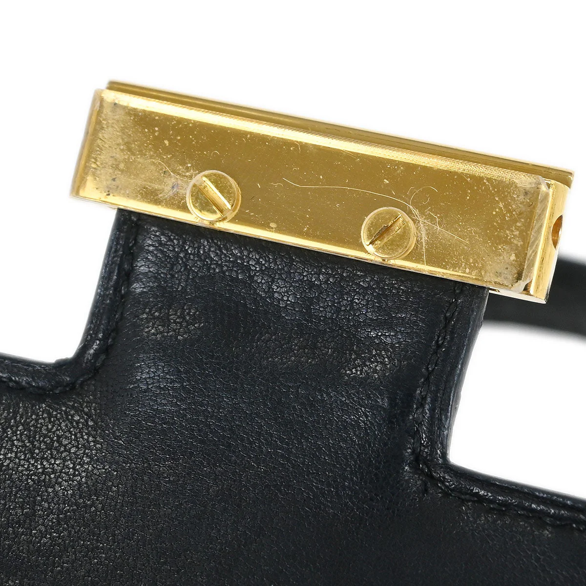 Hermes * 1988 Black Porosus crocodile Constance 23 Shoulder Bag - Image 8