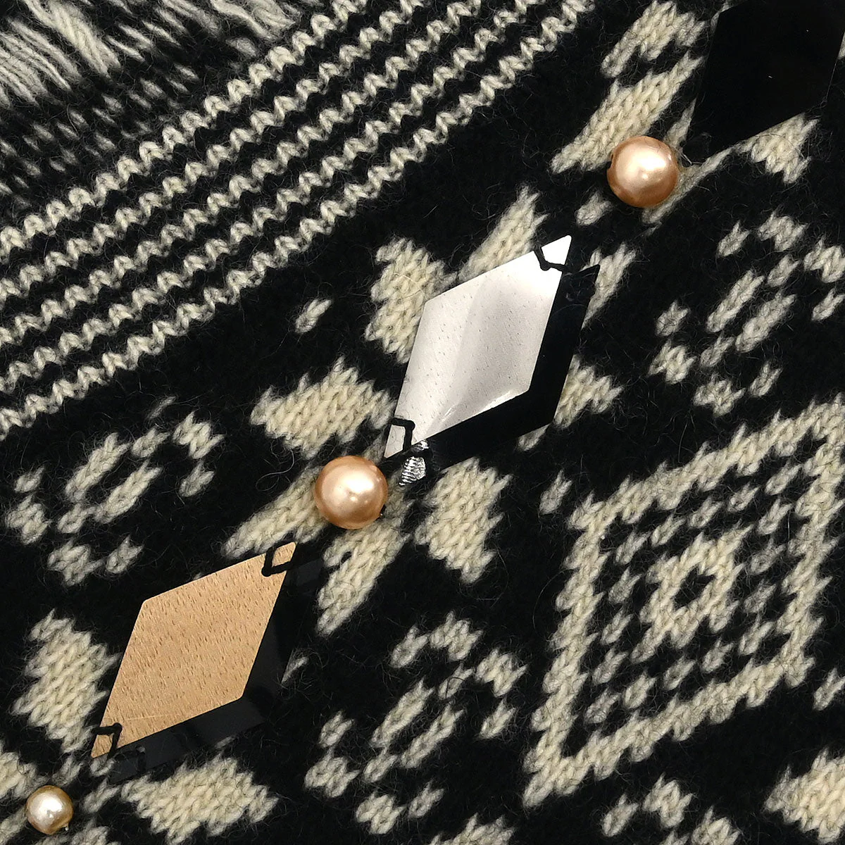 Chanel 2001 Knit Top Skirt Set Black #38 - Image 3