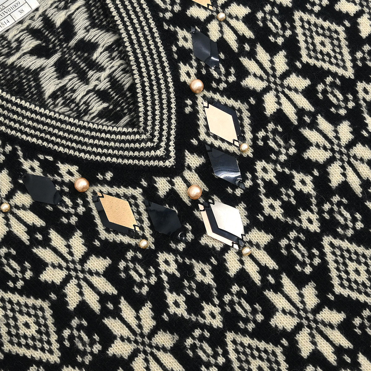 Chanel 2001 Knit Top Skirt Set Black #38 - Image 4