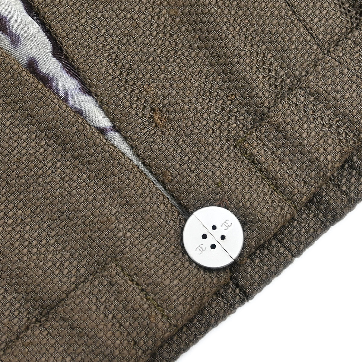 Chanel Single Breasted Jacket Brown #34 - Image 5