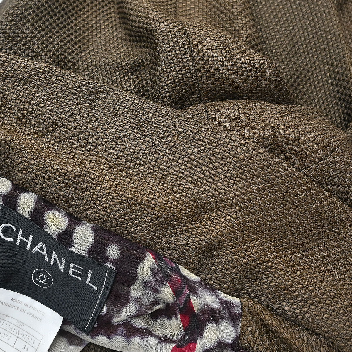 Chanel Single Breasted Jacket Brown #34 - Image 7