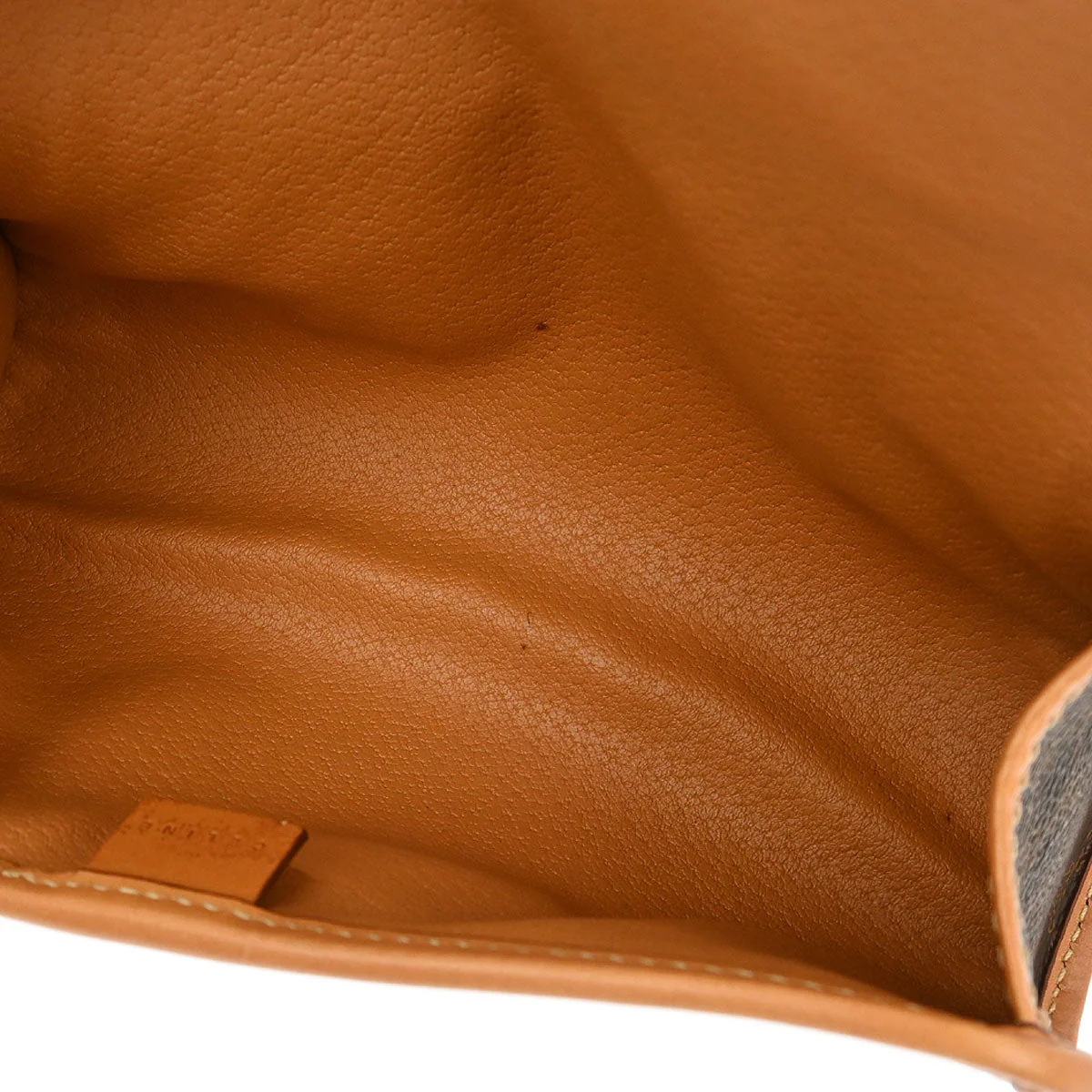 Celine Brown PVC Macadam Cosmetic Pouch - Image 5