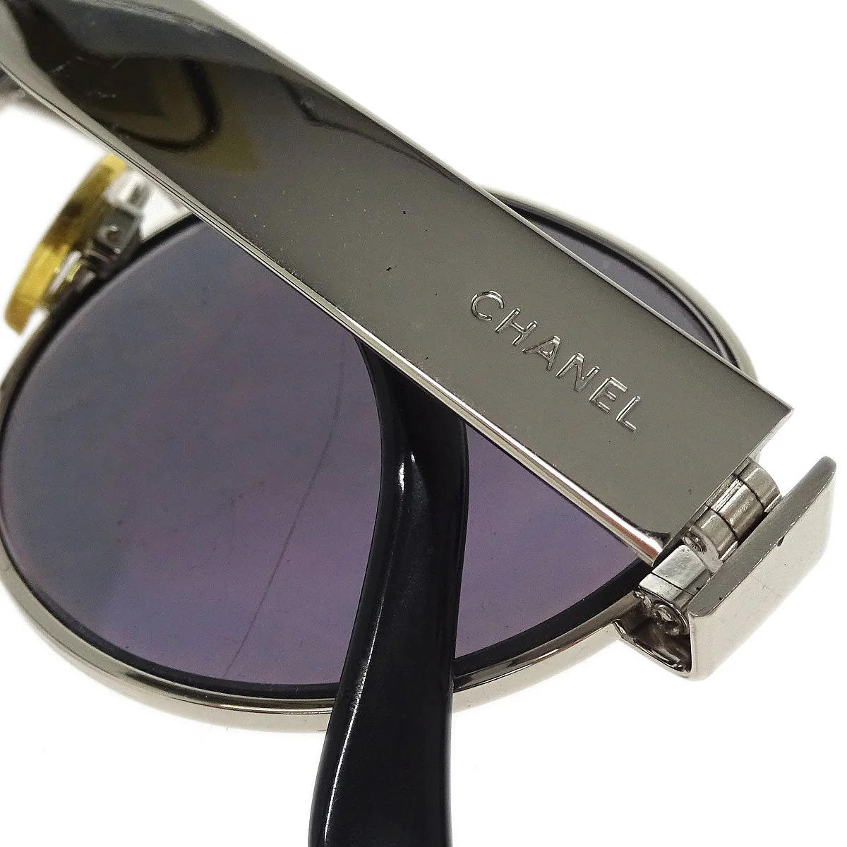 Chanel Sunglasses Eyewear Black Small Good - Image 7