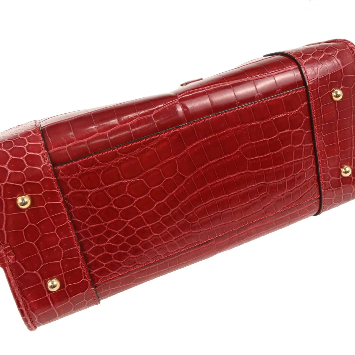 Loewe * Red Crocodile Amazona 28 Handbag - Image 5