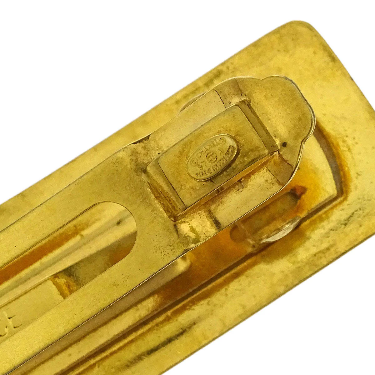 Chanel Hair Clip Barrette Gold 97A - Image 4