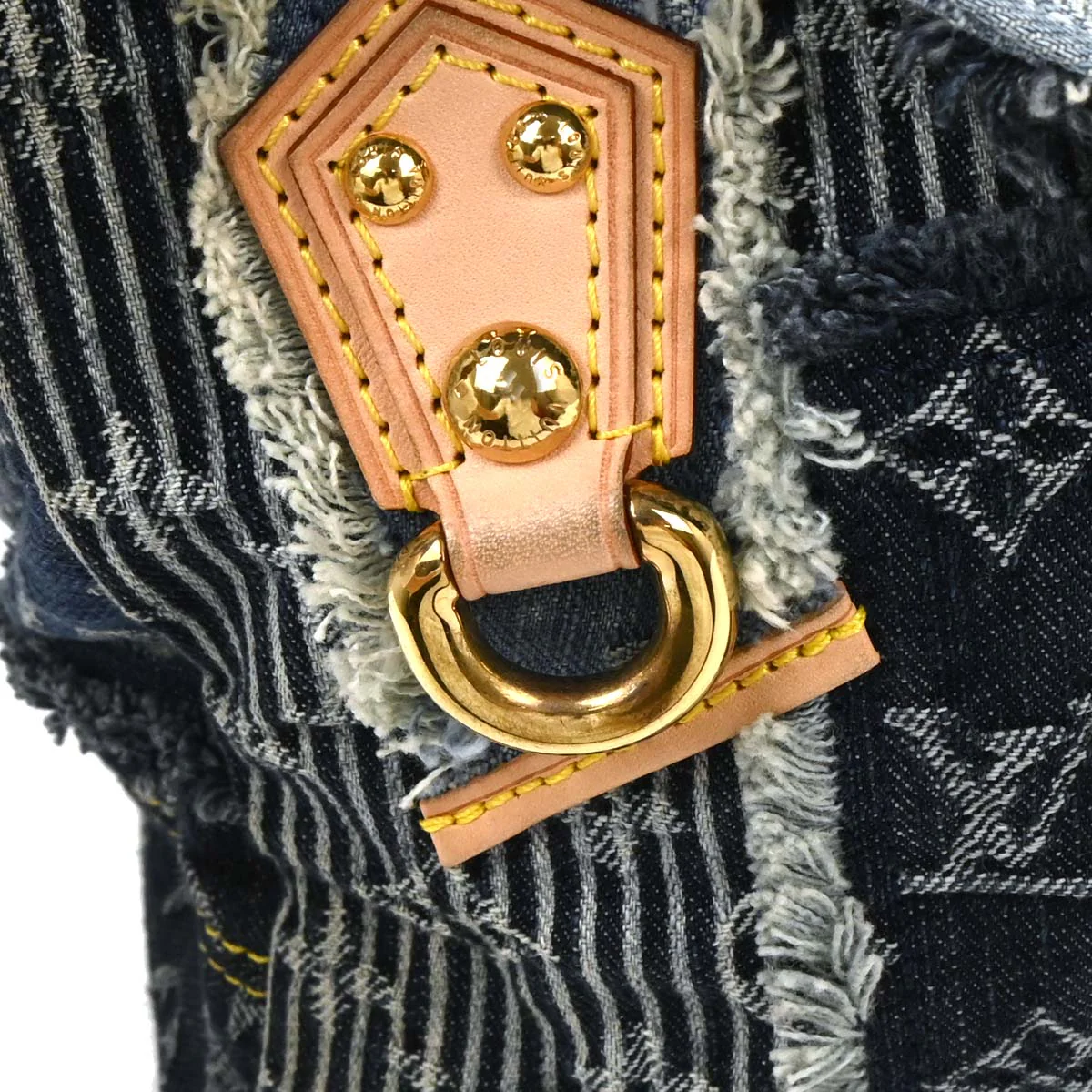Louis Vuitton 2007 Monogram Denim Patchwork Postie 2way Shoulder Handbag M95374 - Image 4