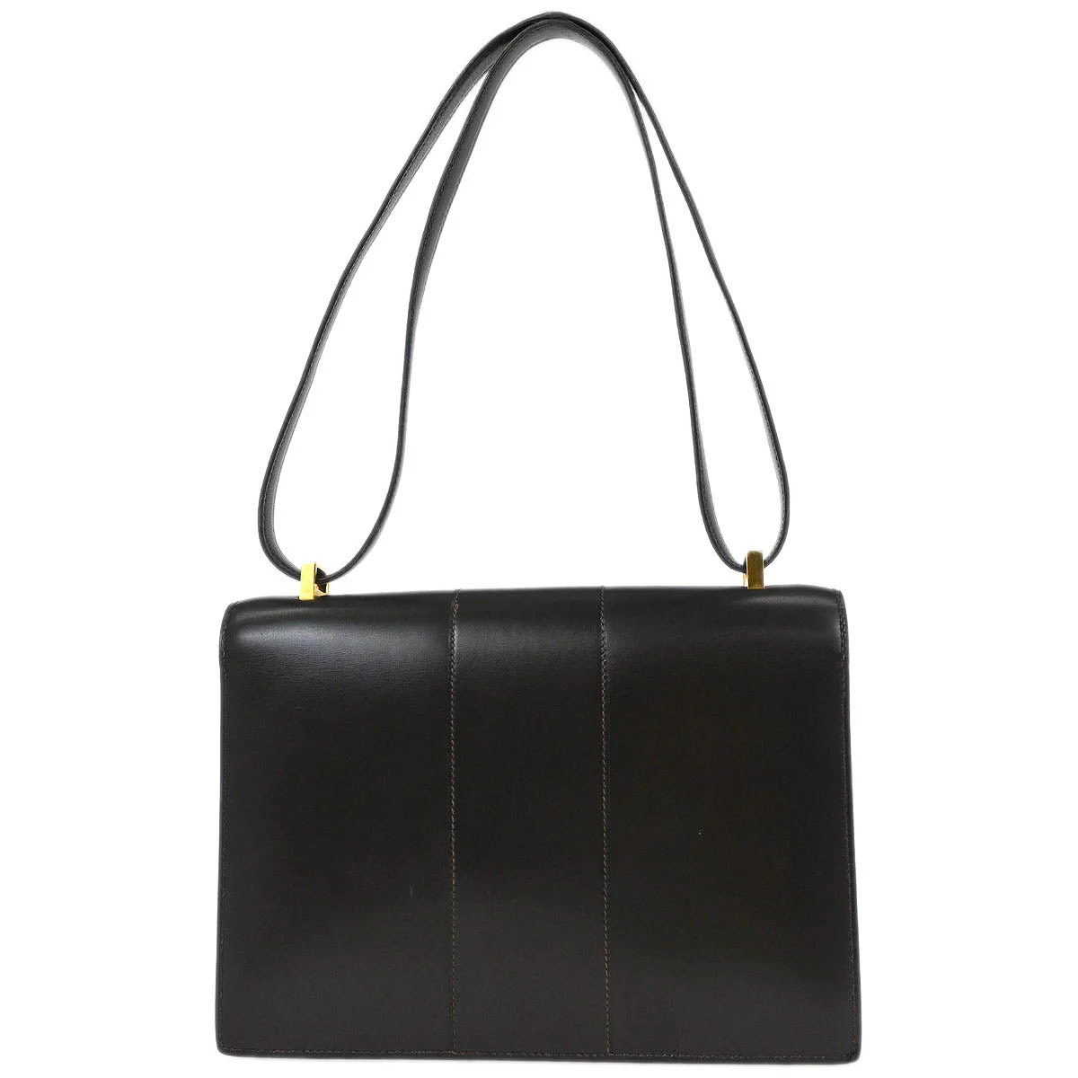 Hermes 1975 Brown Box Calf 2way Shoulder Handbag Shoulder Bag - Image 2