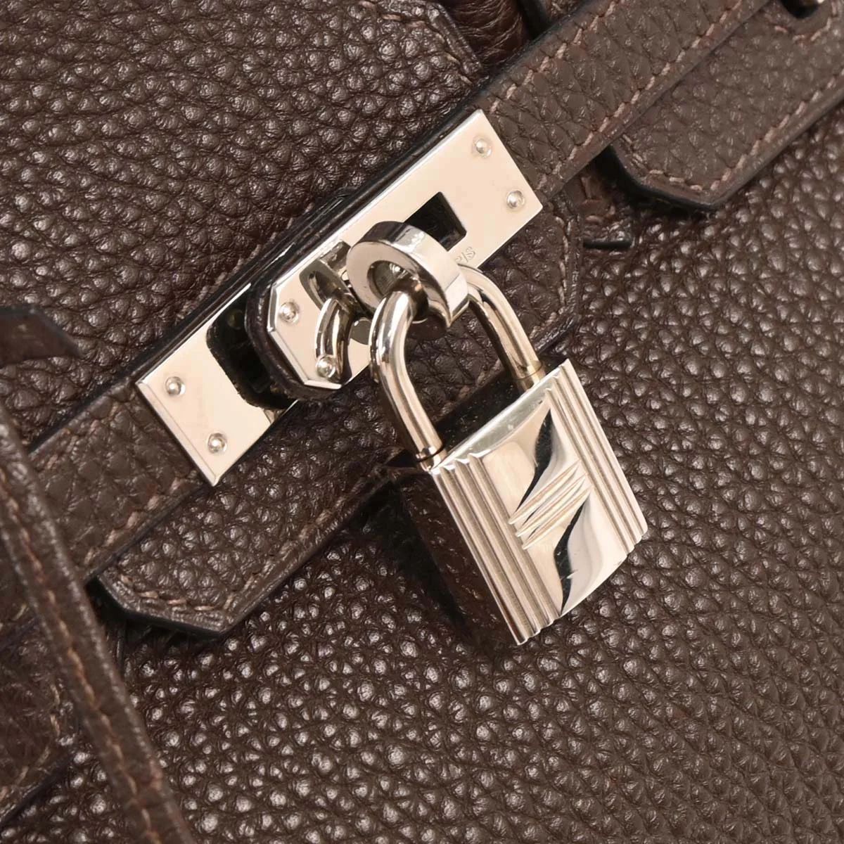 Hermes 2004 Ebene Togo Birkin 25 Handbag - Image 6