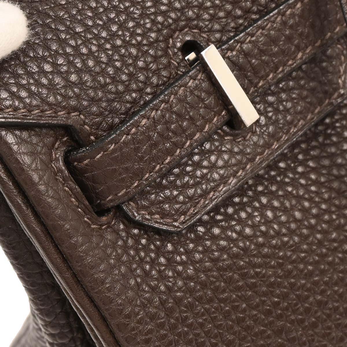 Hermes 2004 Ebene Togo Birkin 25 Handbag - Image 7