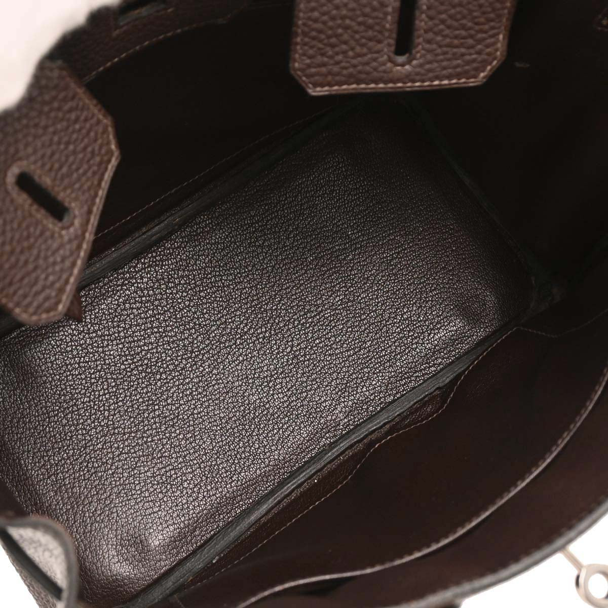 Hermes 2004 Ebene Togo Birkin 25 Handbag - Image 8