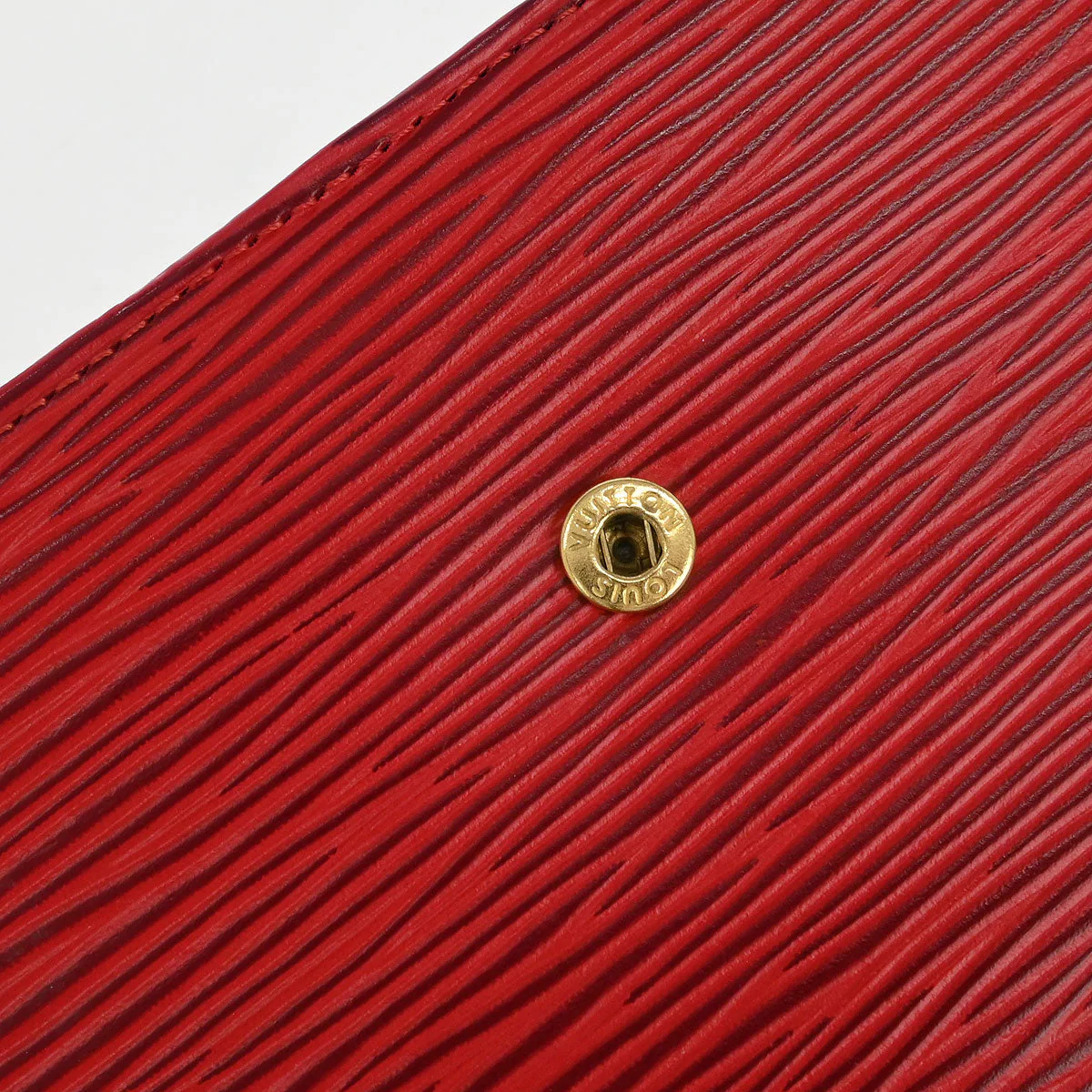 Louis Vuitton Red Epi Continental Viennois Long Wallet M63257 - Image 4