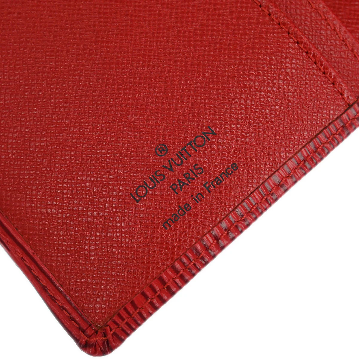 Louis Vuitton Red Epi Continental Viennois Long Wallet M63257 - Image 5