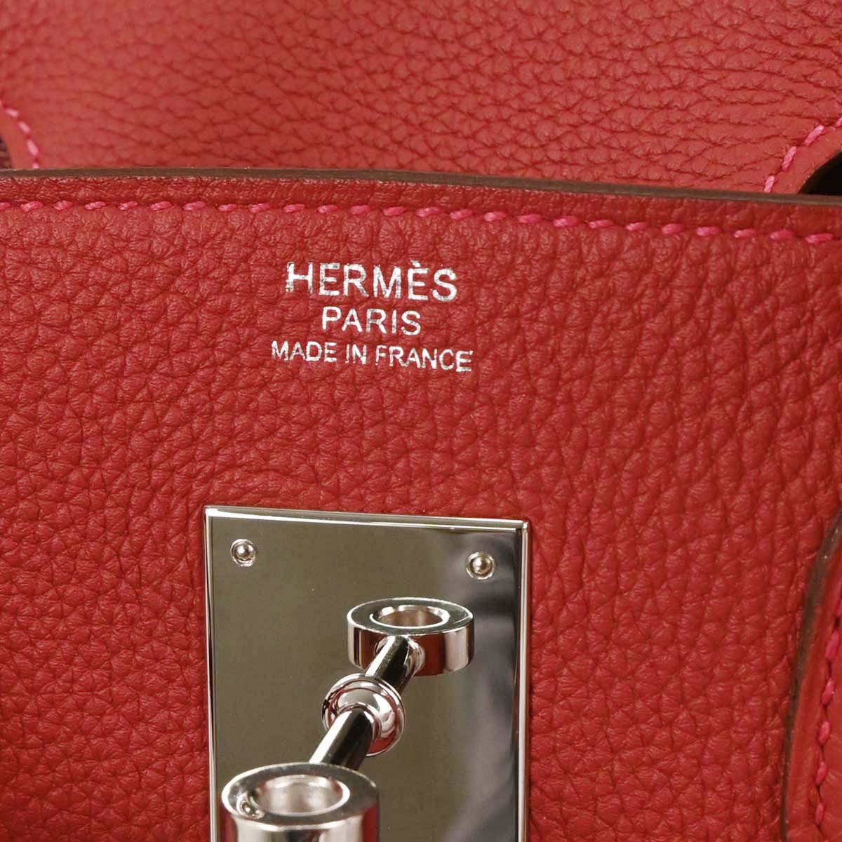 Hermes 2017 Ruby Togo Birkin 30 Handbag - Image 9