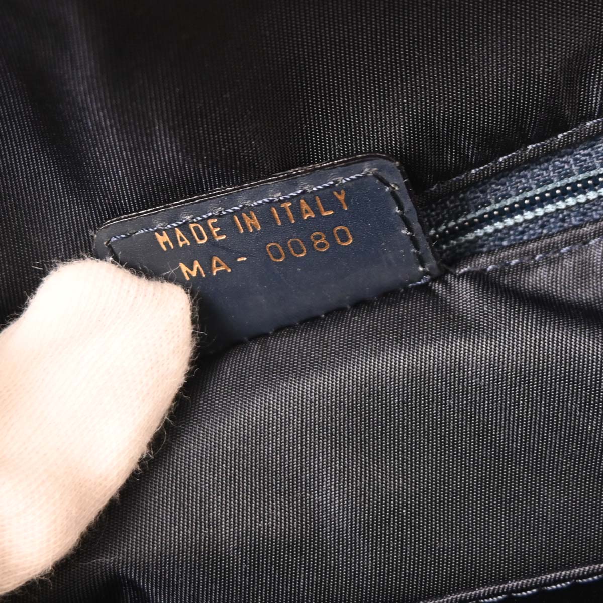 Christian Dior Navy Double Saddle Trotter Handbag - Image 10