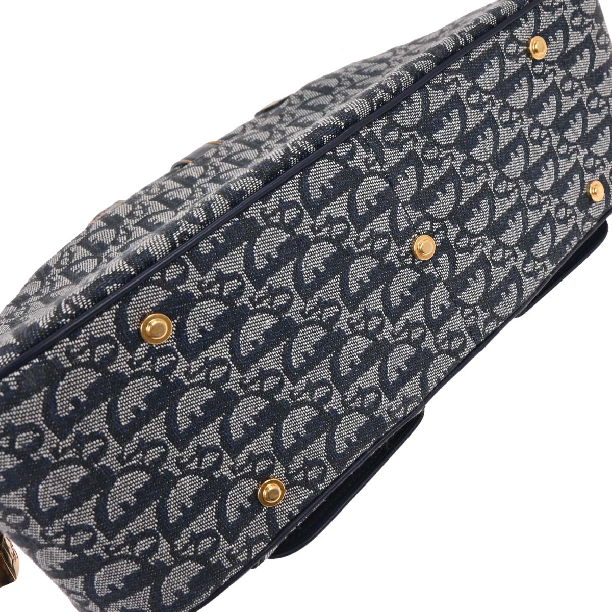 Christian Dior Navy Double Saddle Trotter Handbag - Image 5
