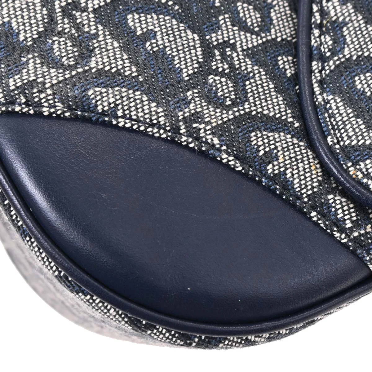 Christian Dior Navy Double Saddle Trotter Handbag - Image 7
