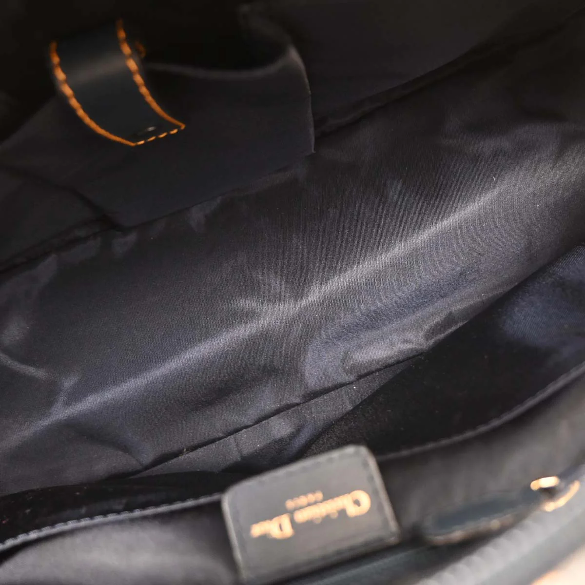 Christian Dior Navy Double Saddle Trotter Handbag - Image 9