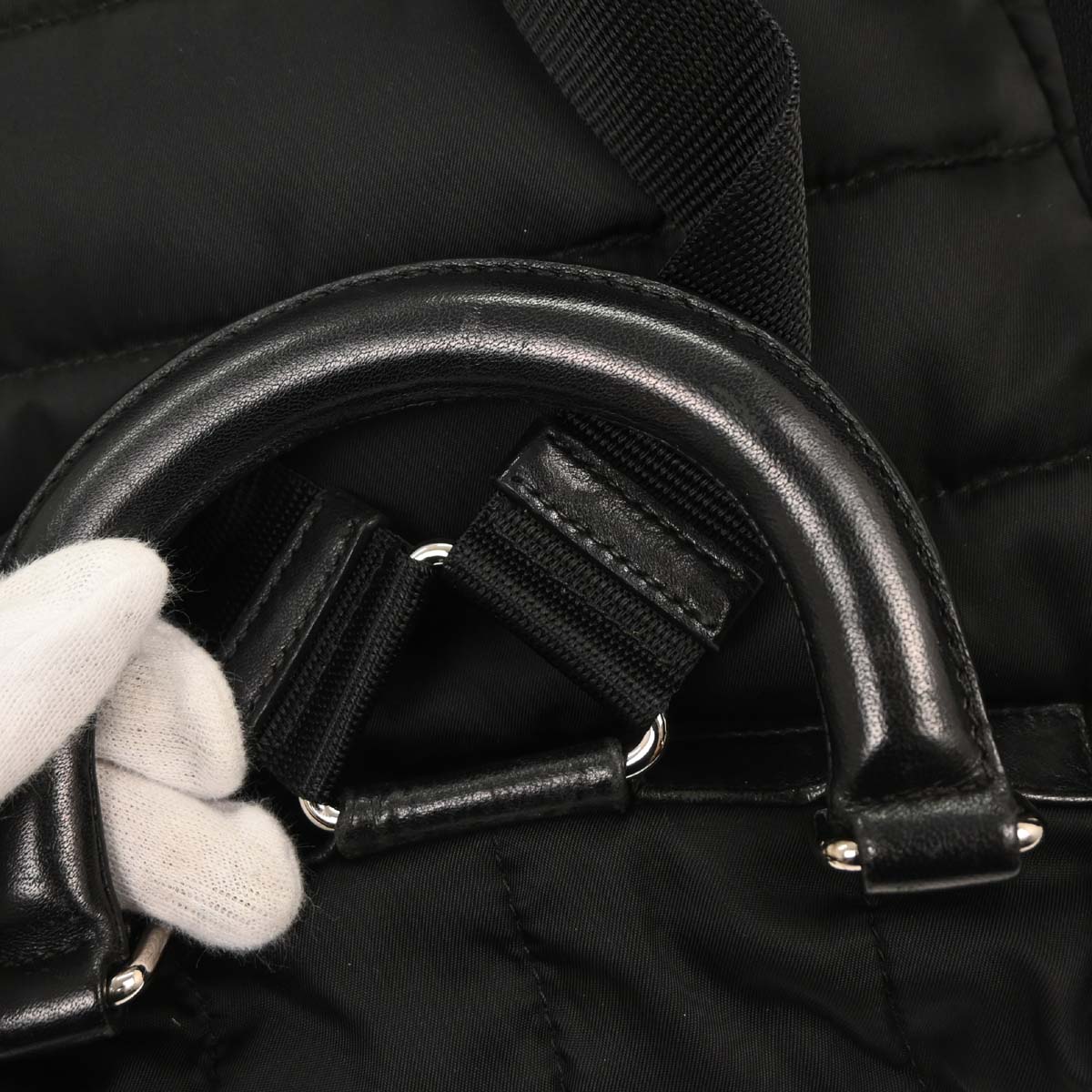 Prada Black Nylon Backpack - Image 4
