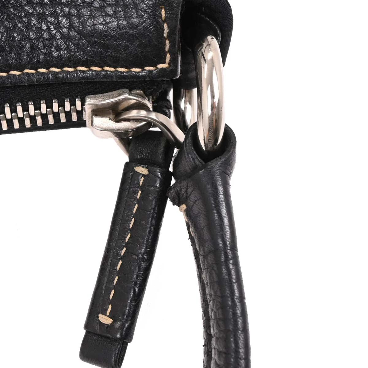Prada Black Nylon Leather Shoulder Bag - Image 3