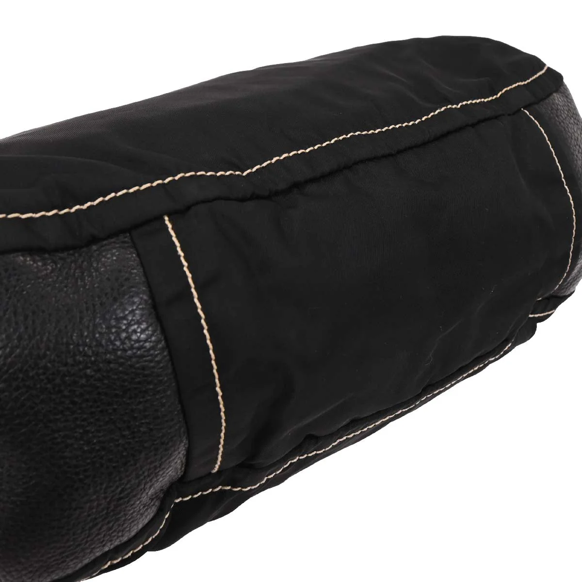 Prada Black Nylon Leather Shoulder Bag - Image 7