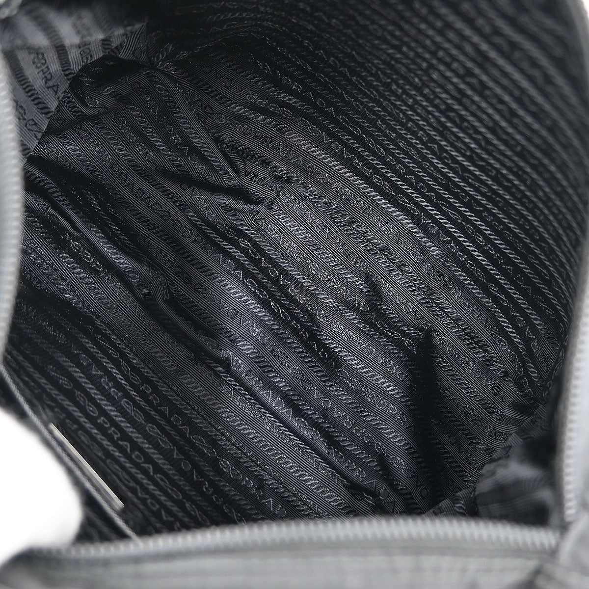 Prada * Black Nylon Shoulder Bag - Image 8