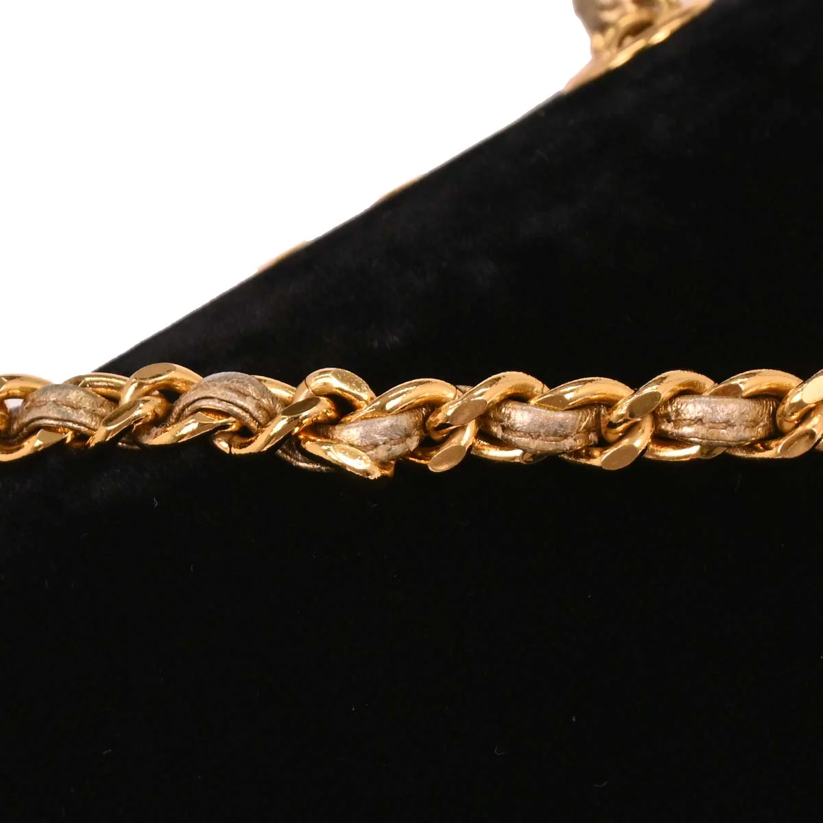 Chanel Black Velvet Shoulder Bag - Image 3