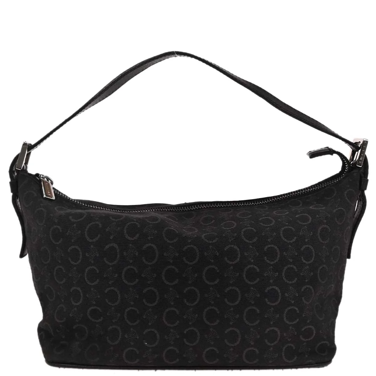 Celine Black Canvas C Macadam Handbag