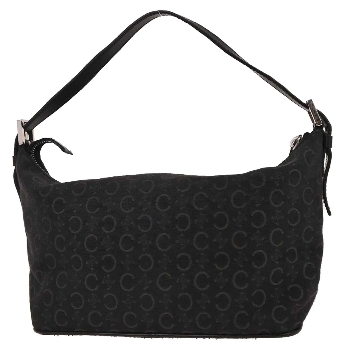 Celine Black Canvas C Macadam Handbag - Image 2
