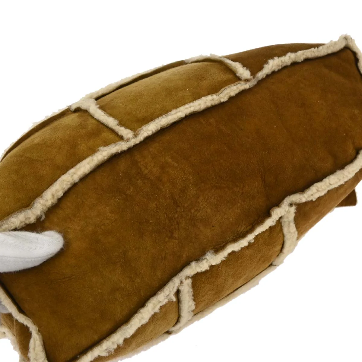 Chanel 2000-2001 Brown Sheepskin Shoulder Bag - Image 4