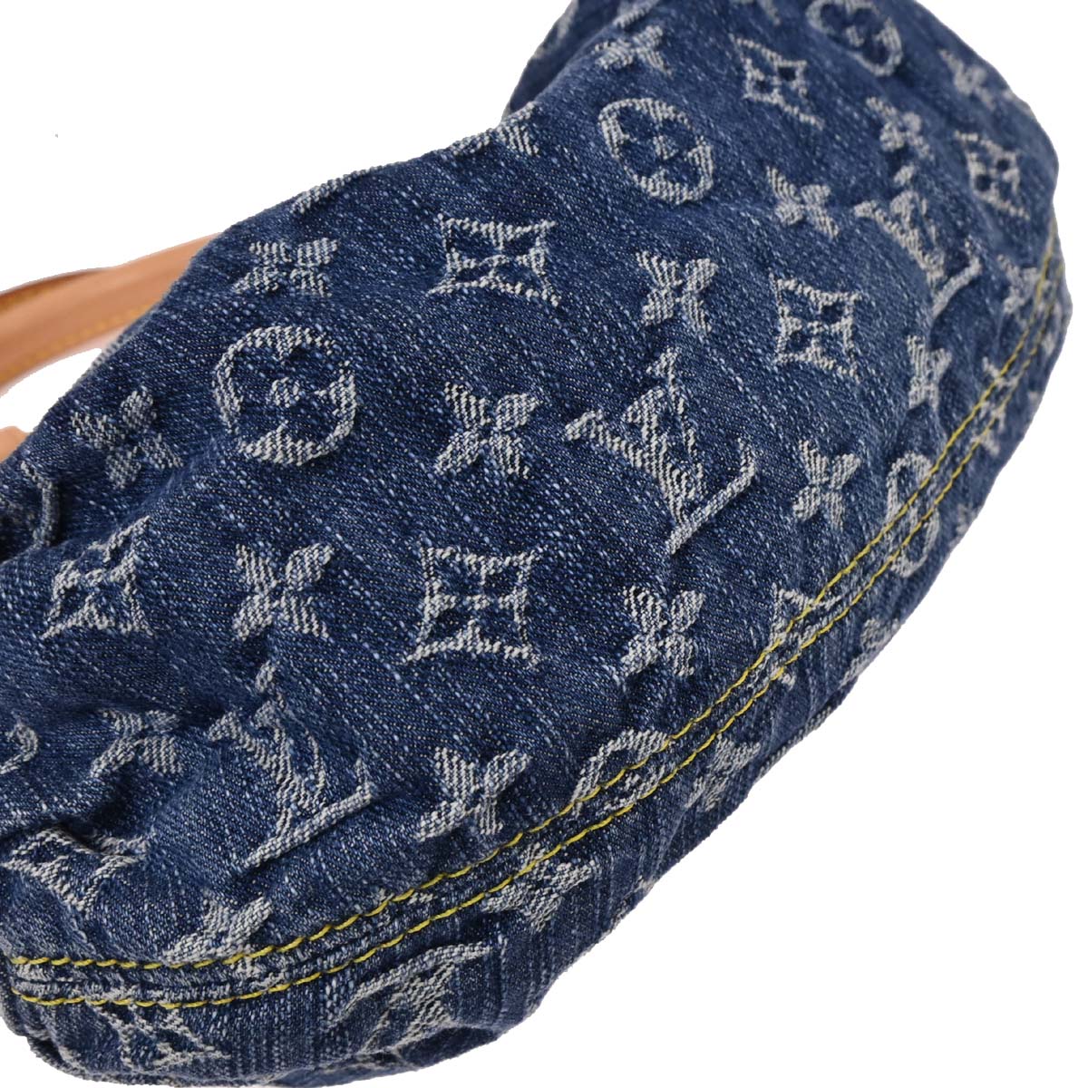 Louis Vuitton Blue Monogram Denim Pleaty Handbag M95020 - Image 5