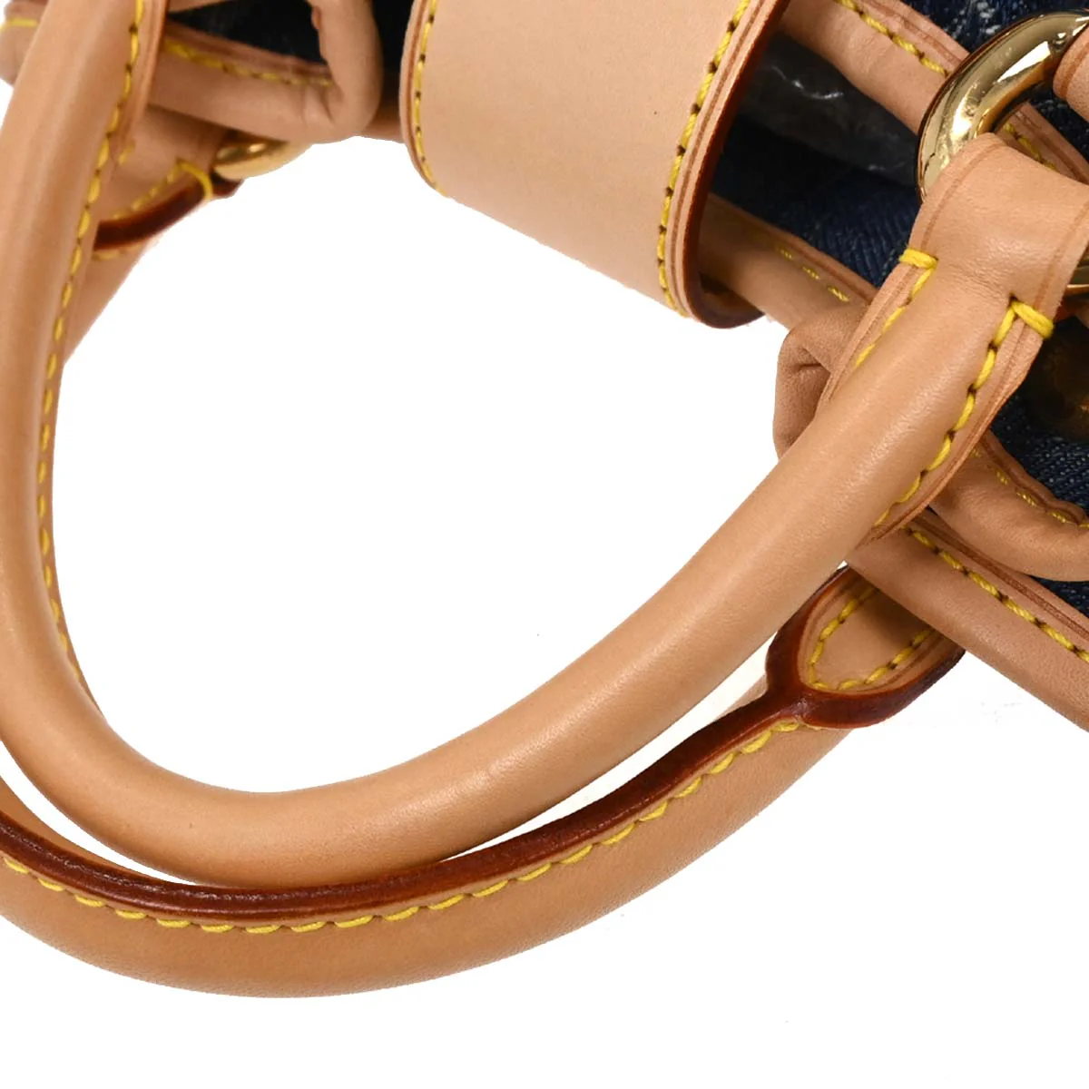 Louis Vuitton Blue Monogram Denim Pleaty Handbag M95020 - Image 6