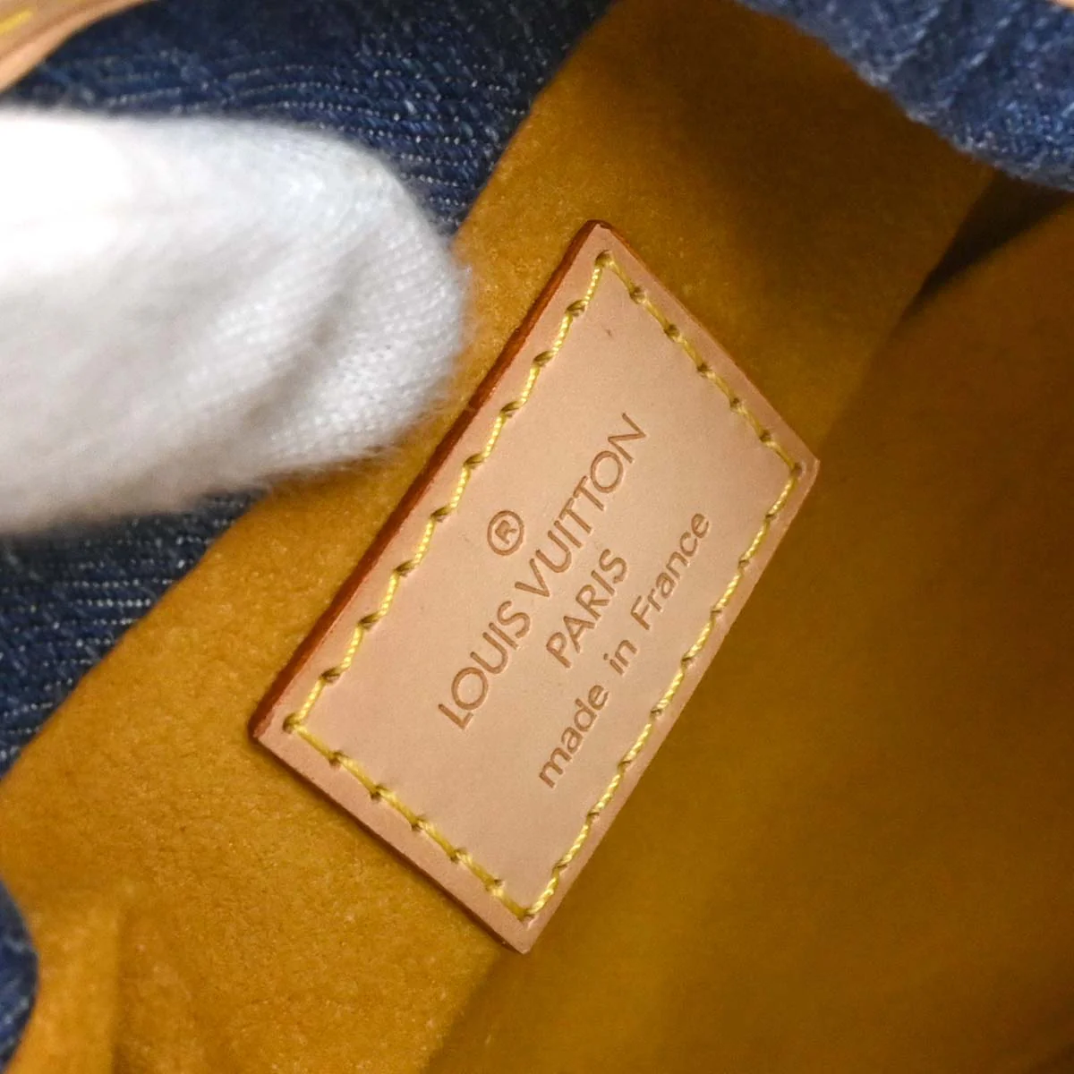 Louis Vuitton Blue Monogram Denim Pleaty Handbag M95020 - Image 9