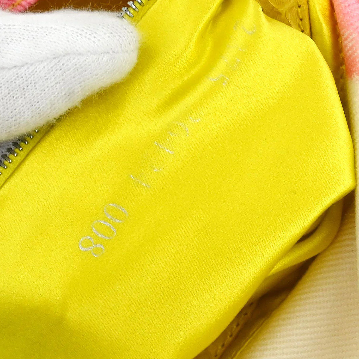 Fendi * White Yellow Baguette Handbag - Image 10
