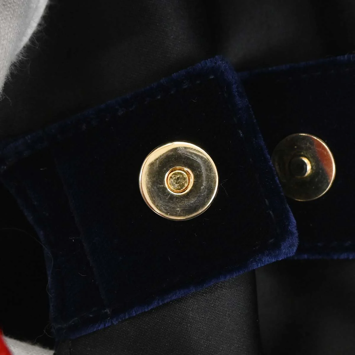 Yves Saint Laurent Navy Velvet Mombasa Handbag - Image 7