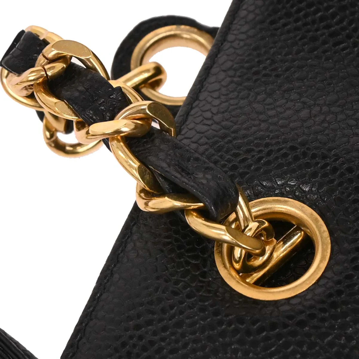 Chanel Black Caviar Supermodel Tote Shoulder Bag - Image 6