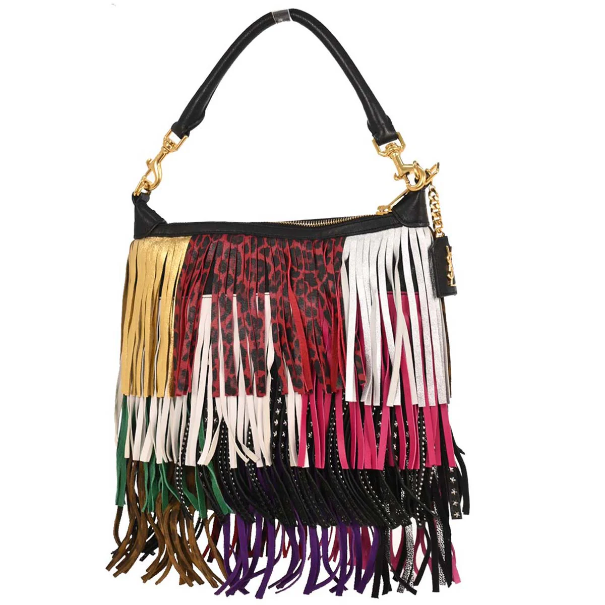 Saint Laurent Black Emmanuelle Fringe Handbag - Image 2
