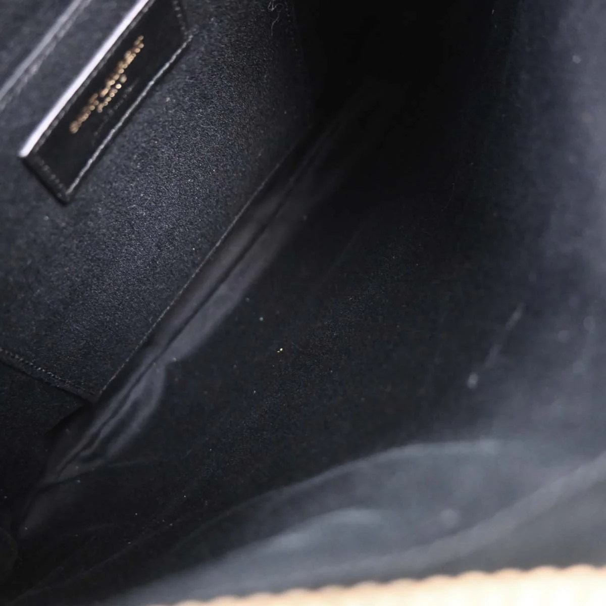 Saint Laurent Black Emmanuelle Fringe Handbag - Image 8