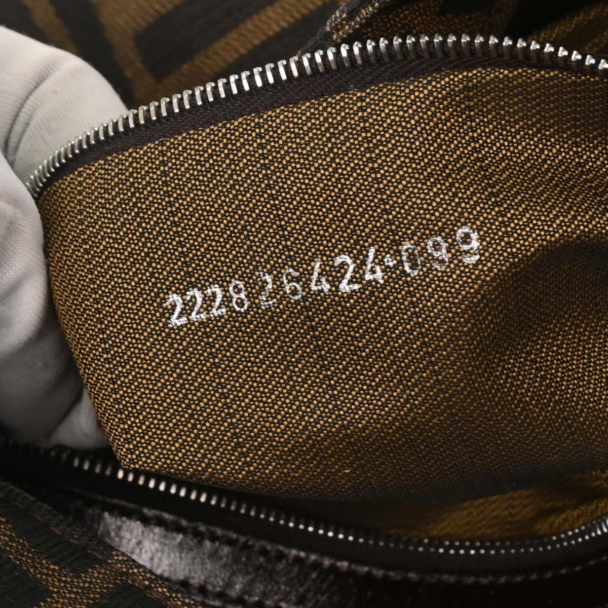 Fendi Brown Zucca Baguette Handbag - Image 10