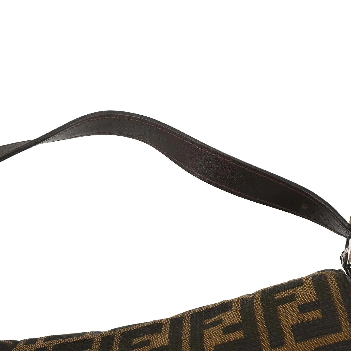 Fendi Brown Zucca Baguette Handbag - Image 3