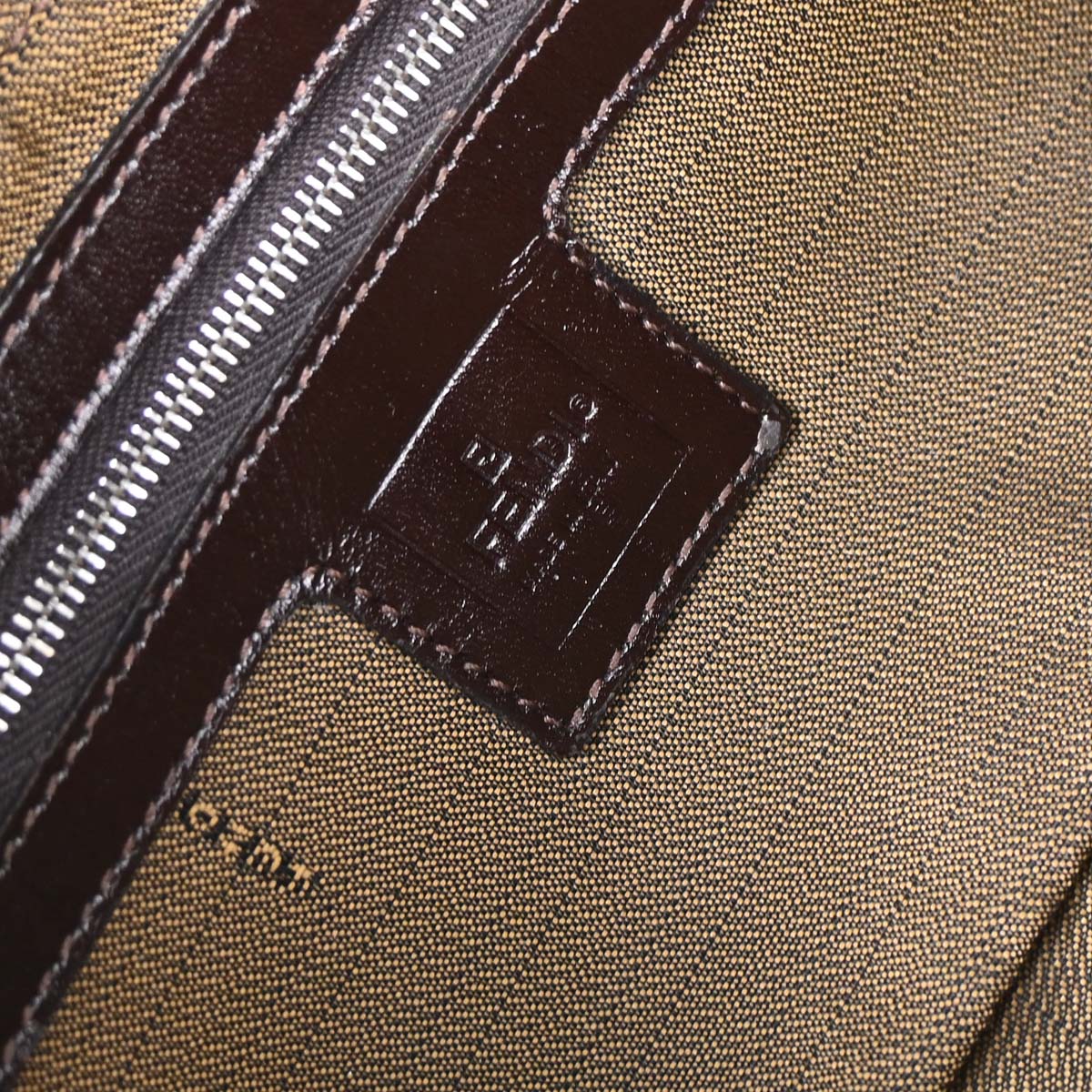 Fendi Brown Zucca Baguette Handbag - Image 9