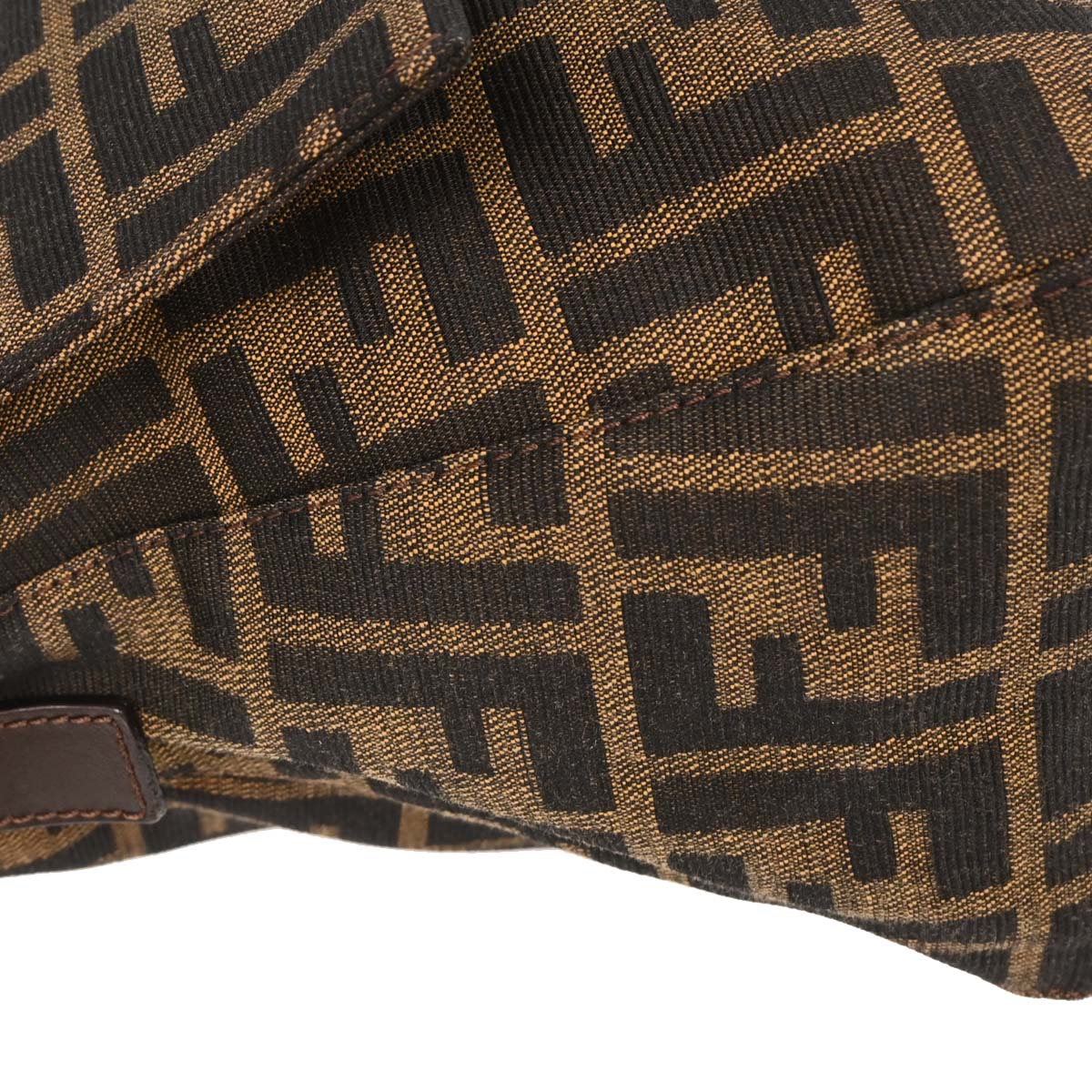 Fendi Brown Canvas Zucca Mamma Baguette Handbag - Image 6